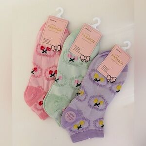Shabby Chic Sock Set of 3